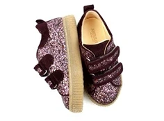 Angulus bordeaux glitter sand sko